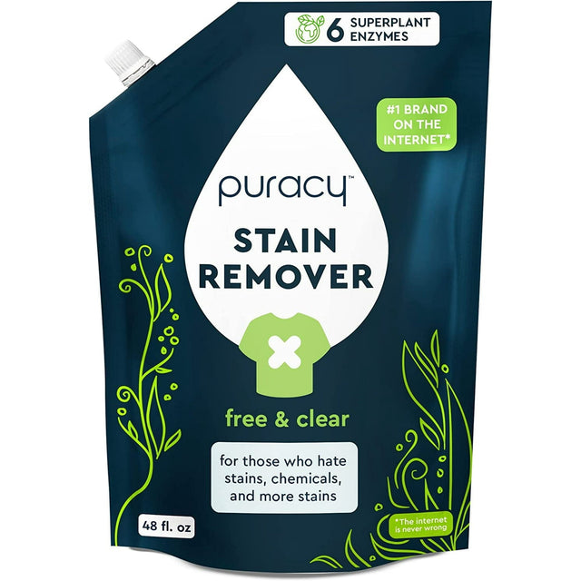 Laundry Stain Remover Refill, Free & Clear, 48 fl.oz. N9